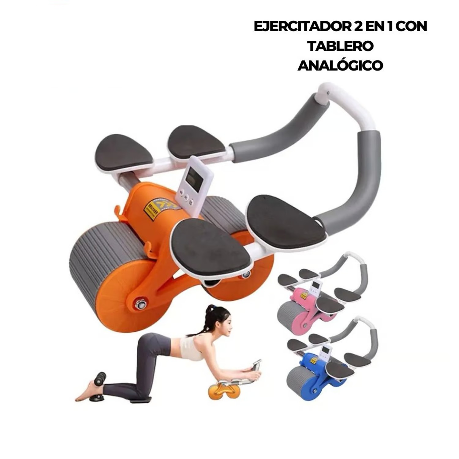 Rueda Abdominal ejercitador temporizador disponible en Yaxa Colombia